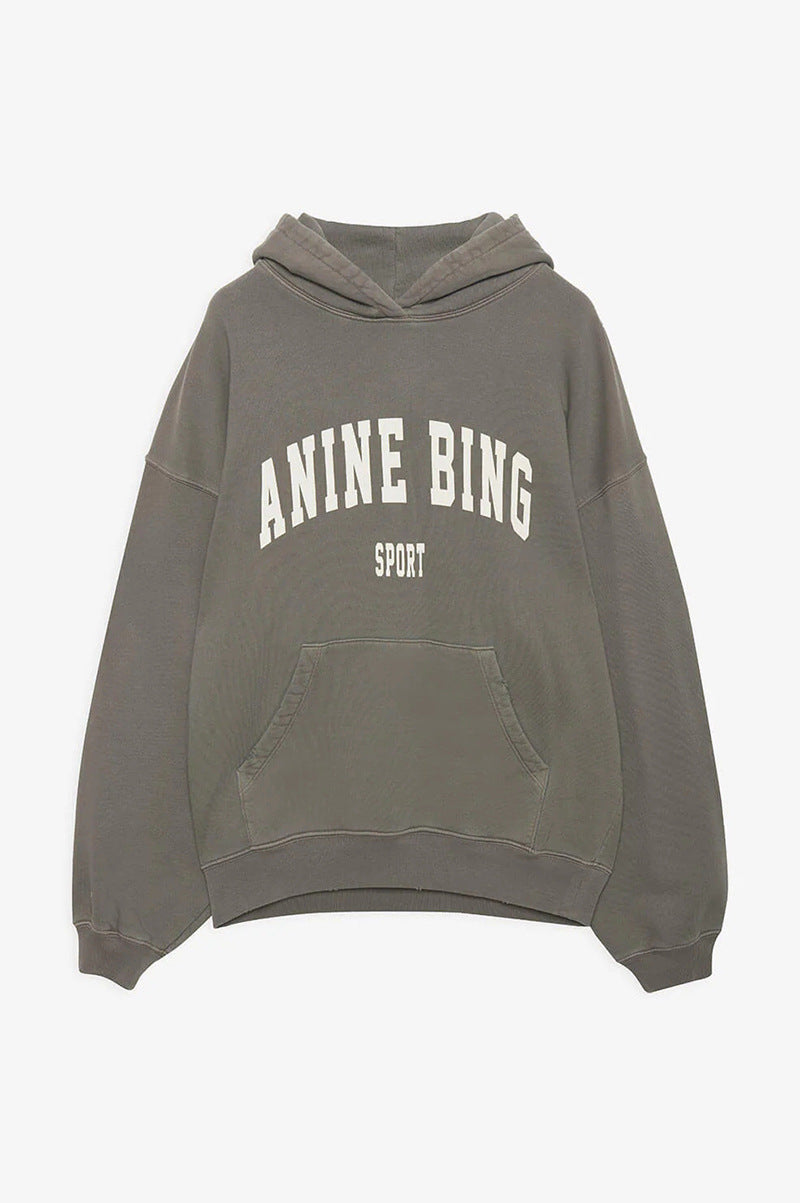Autumn North American Niche Classic Letter Sweaters