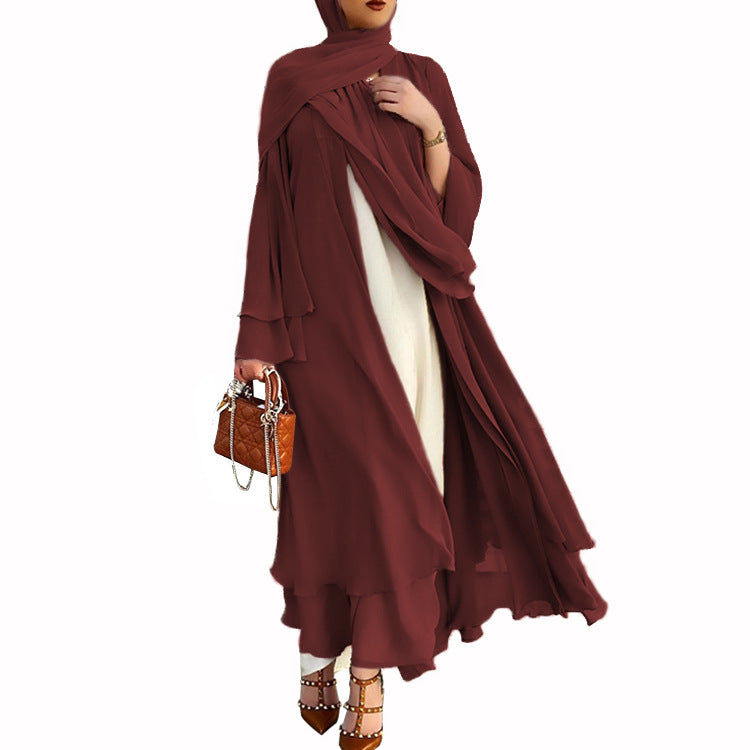 Solid Color Soft Elegant Long Dress Clothing