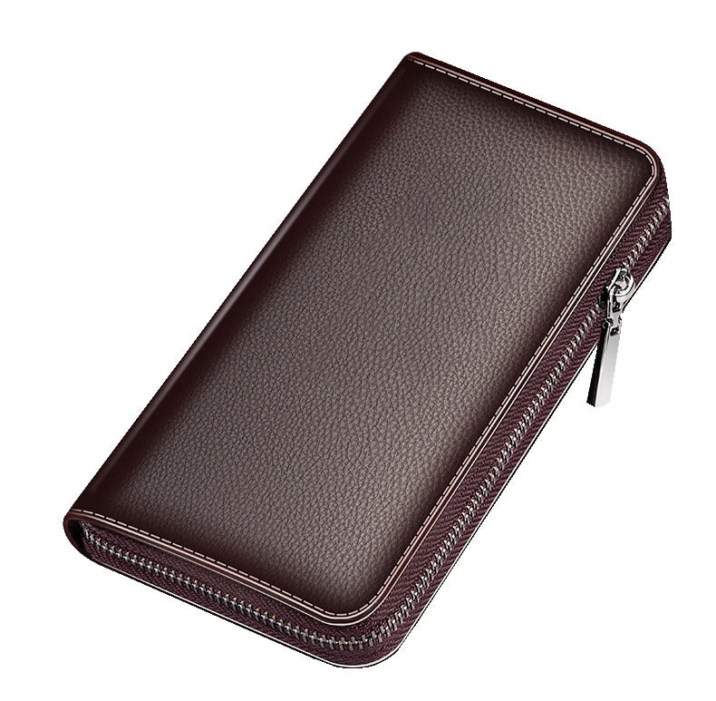Men's Fashion Clutch Long Zip Business Purses