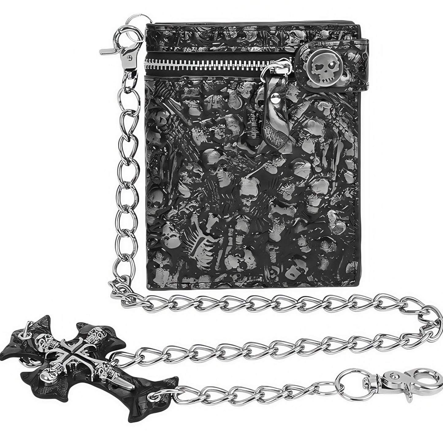 Men's Gothic Style Punk Death Skull Motorcycle Men's Wallets