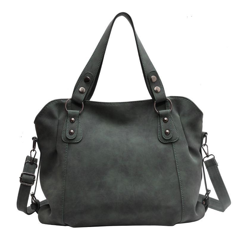 Women's Retro Fashionable Simple Korean Style Large Backpacks