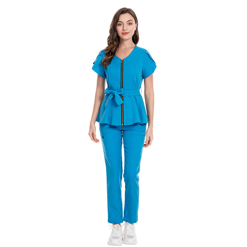 Women's Hospital Sleeve Fashion Operating Stretch Hand Uniform