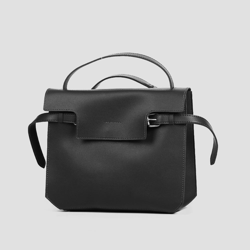 Women's & Men's & Ribbon One Retro Leather Solid Men's Messenger Bags