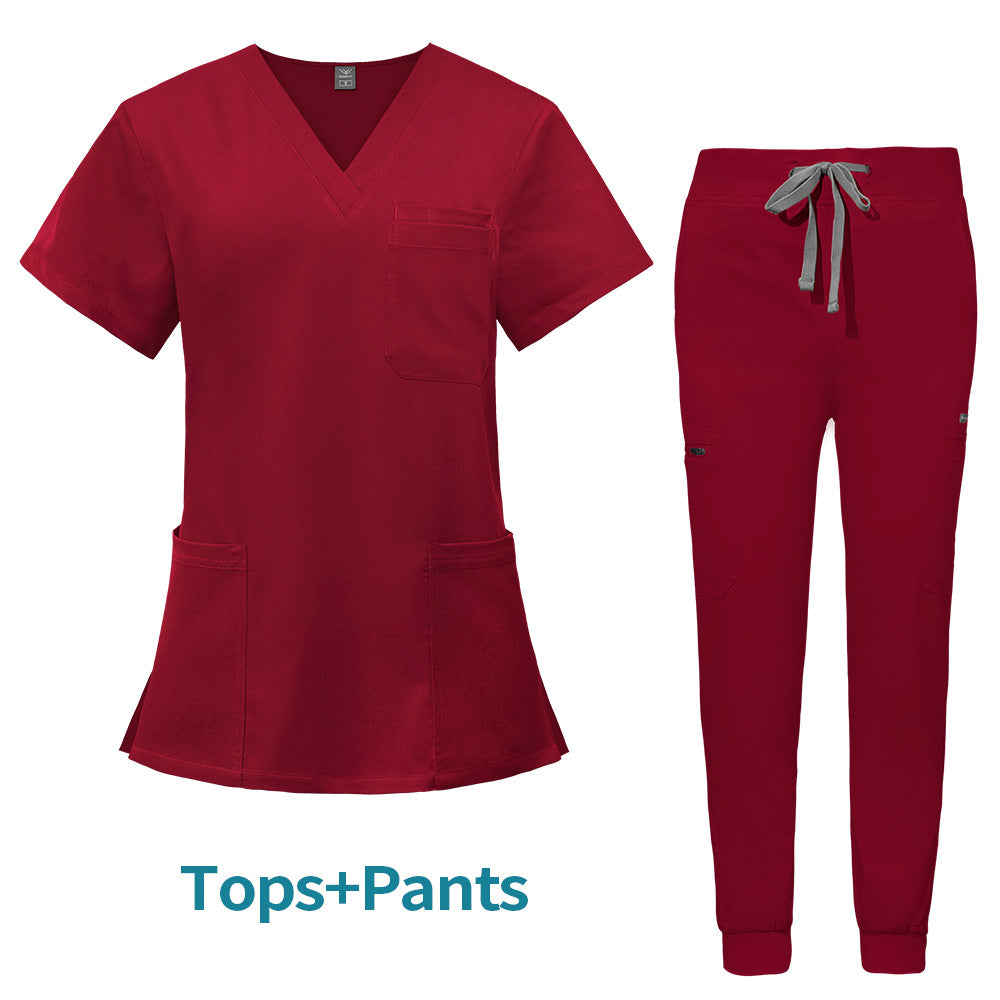 Multifunctional Pocket Surgical Gown Anesthesiologist Work Uniform