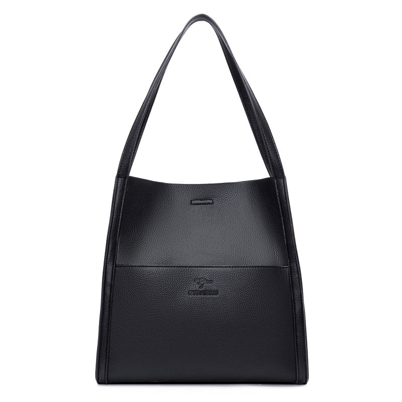 Women's Quality Simple Solid Color Shopping Sense Shoulder Bags