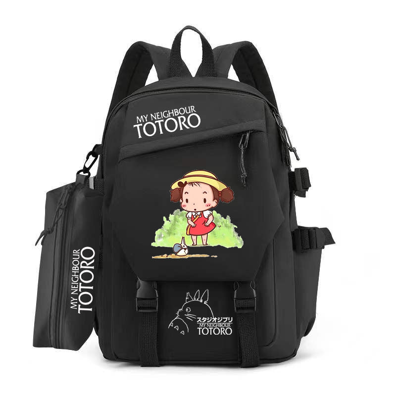 Women's & Men's & Cartoon Totoro Campus Class Large Backpacks