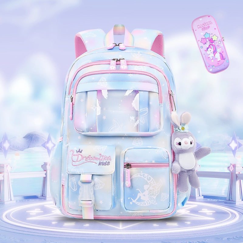 Female Refrigerator Open Door Lightweight Large Elementary School Students' Schoolbags