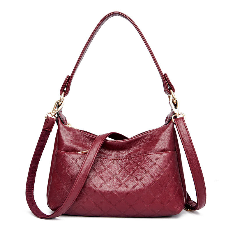 Women's Versatile Large Capacity Soft Leather Mother Crossbody Bags