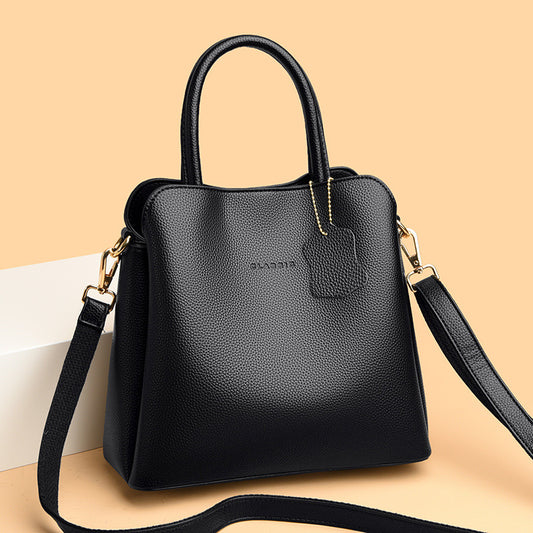 Women's Leather Pattern Genuine With Cowhide Pendant Handbags