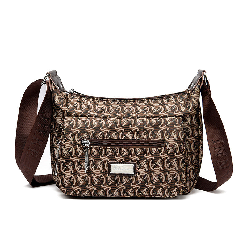 Women's Waterproof Oxford Cloth Large Capacity Printed Crossbody Bags