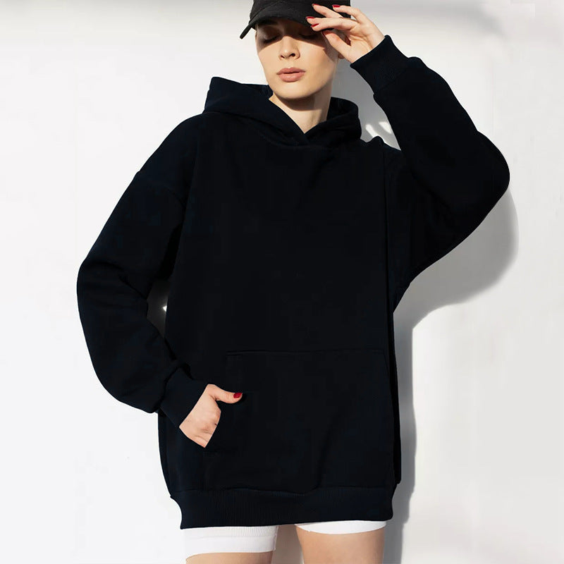 Women's Long-sleeved Hooded Pullover Loose Casual Sweaters