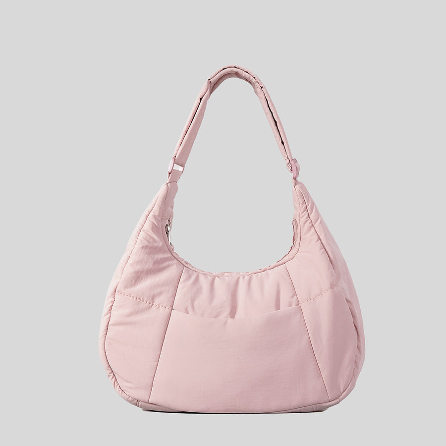 Women's Nylon Large Capacity Trendy Down Fashion Shoulder Bags