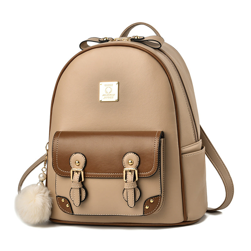 Women's Fashion Large Capacity Soft Leather Backpacks