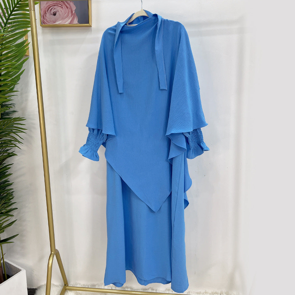 Turkey Solid Color Dress With Headscarf Dresses