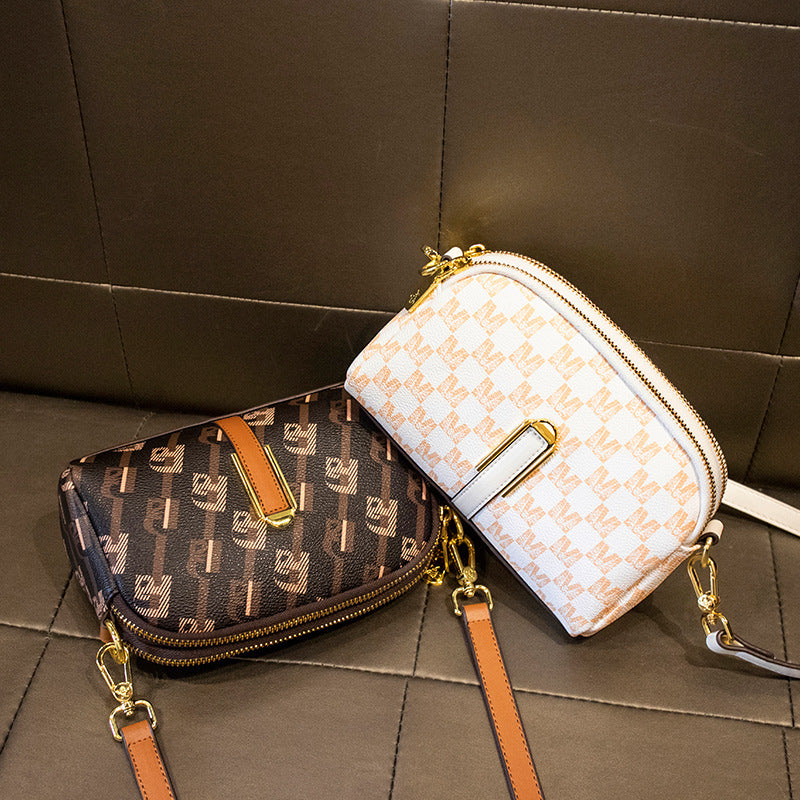 Women's Summer Fashion Printed Textured Clutch Crossbody Bags