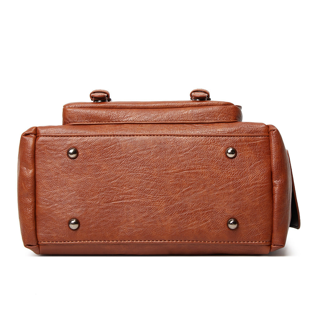 Women's Large Capacity Willow Fashion Soft Leather Bags