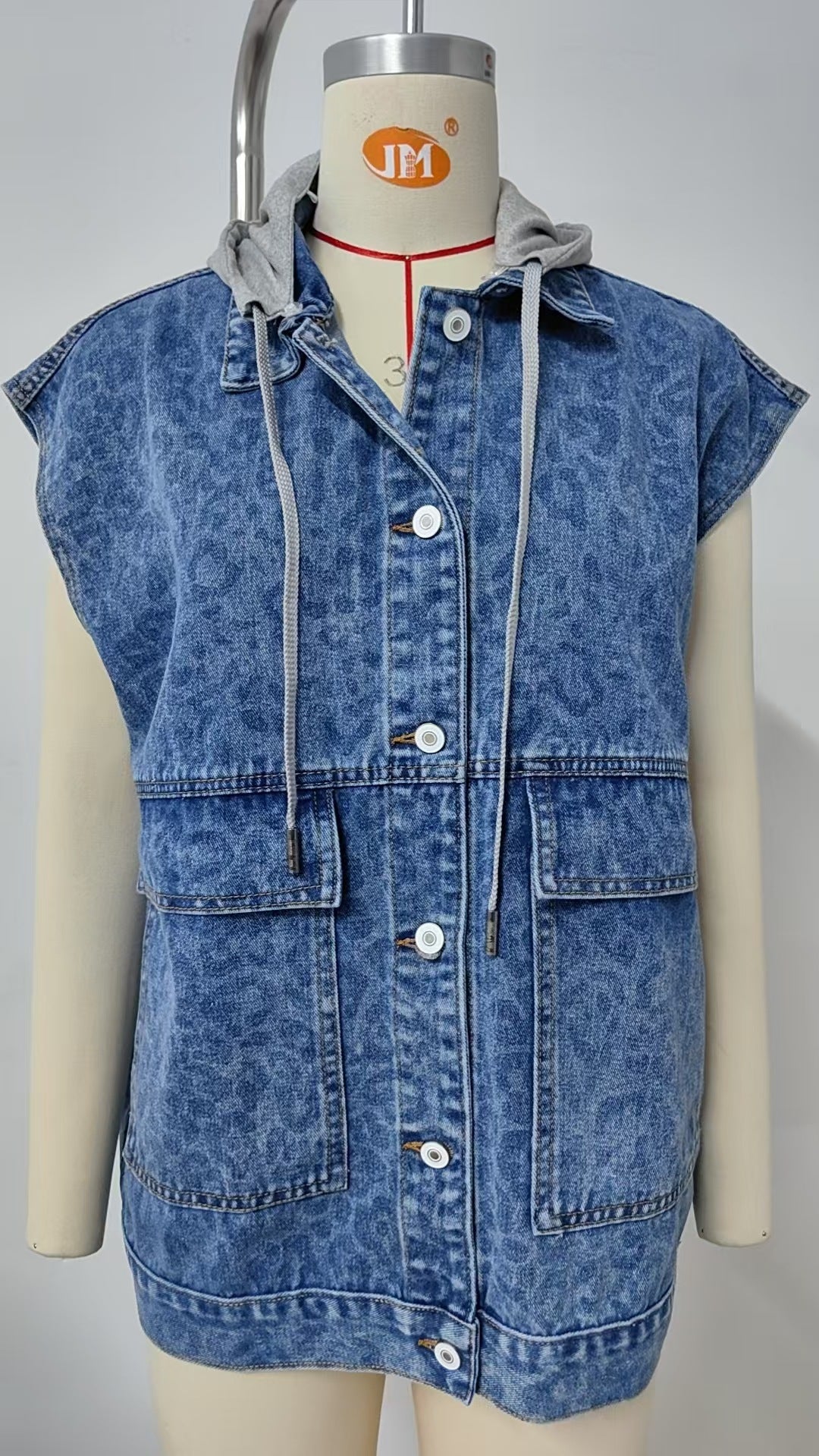Women's Denim Waistcoat Summer Fashion Trendy Sleeveless Vests