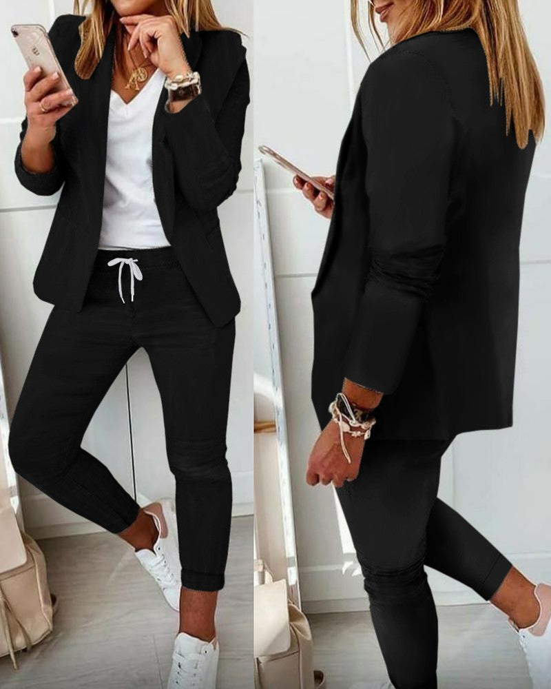 Women's Elegant Casual Fashion Set Small Suits