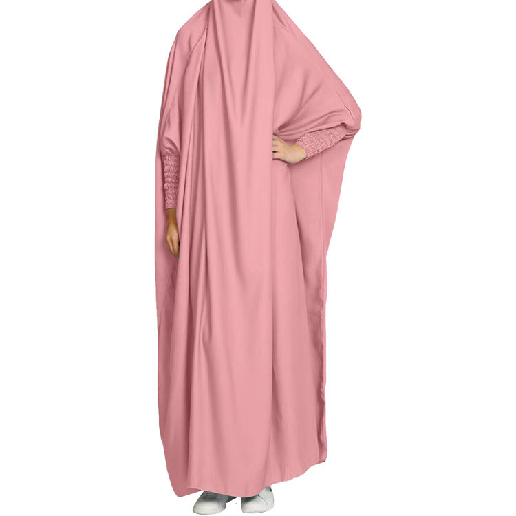 Muslim Elegant Dress Loose Simple Halal Clothing