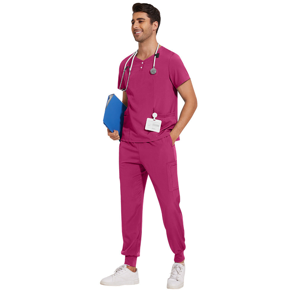 Women's & Men's & Frosted Jogger Hospital Medical Surgical Gown Pharmacy Beauty Uniform