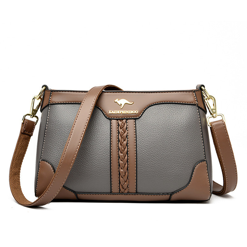 Women's Trendy Fashion Color Contrast Mother Bags