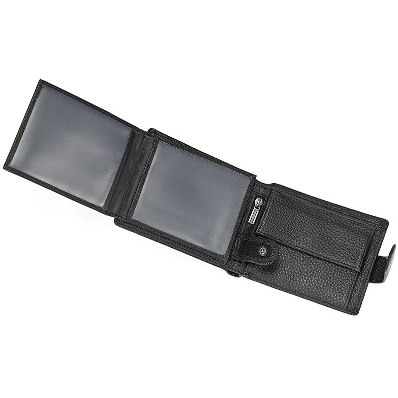 Multiple Slots First Layer Cowhide Oily Bags