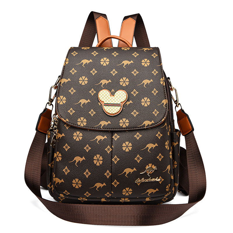 Women's Korean Style Presbyopic Fashion Large Capacity Backpacks