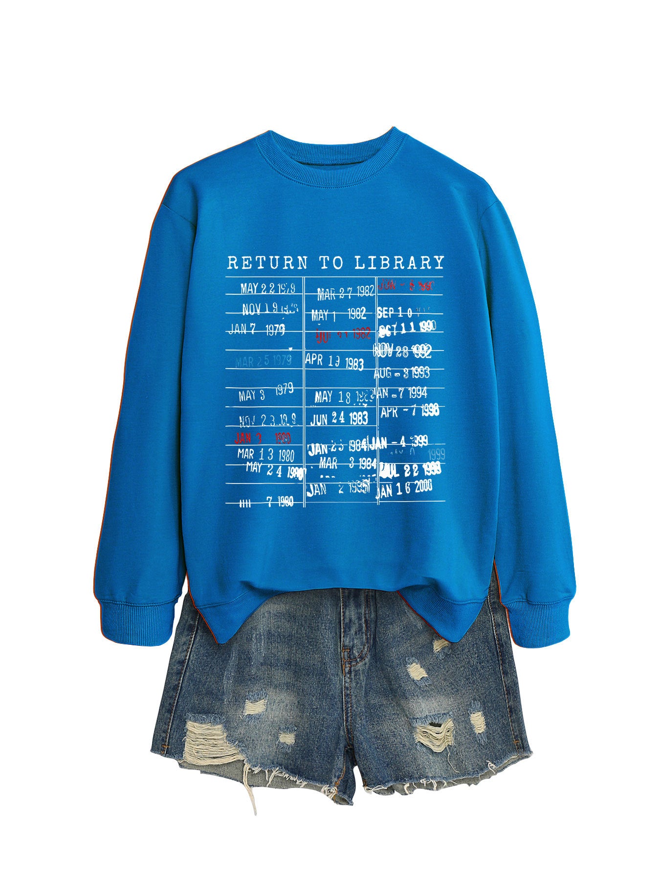 Women's Personalized Printed Fashion Round Neck Loose Sweaters