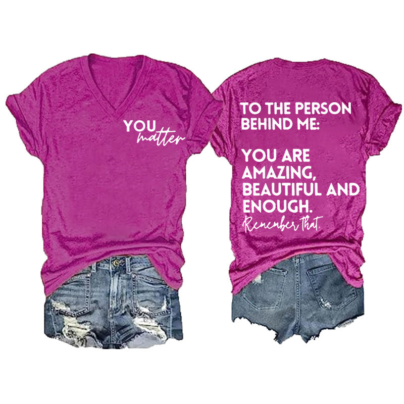 Women's Double-sided Digital Printing Series Short-sleeved Pullover Blouses