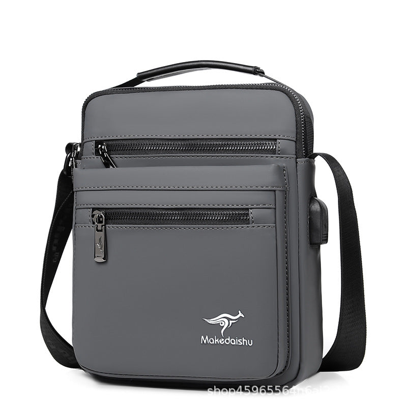 Men's Large Capacity Oxford Cloth Zipper Tide Men's Messenger Bags