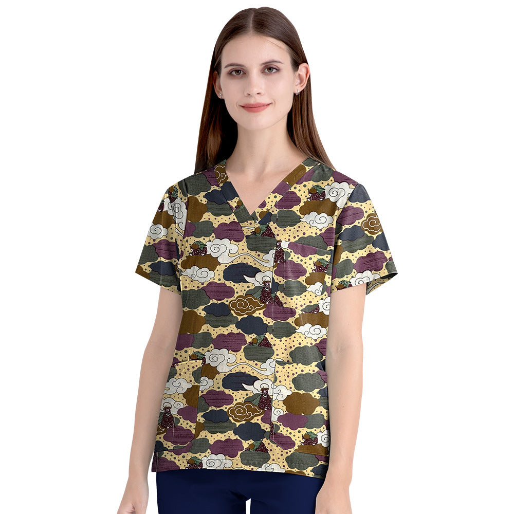 Women's & Men's Old Sister-in-law Split Outfit Work Clothes Cloth Uniform