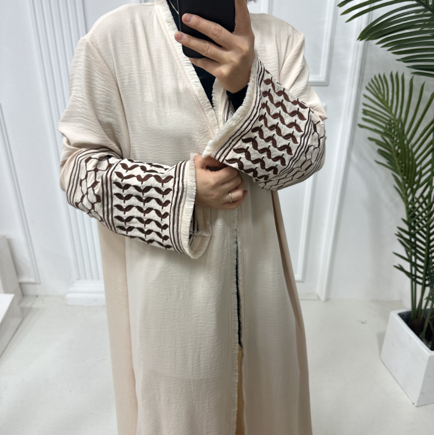 Durable Turkish Exquisite Embroidery Tassel Robe Clothing