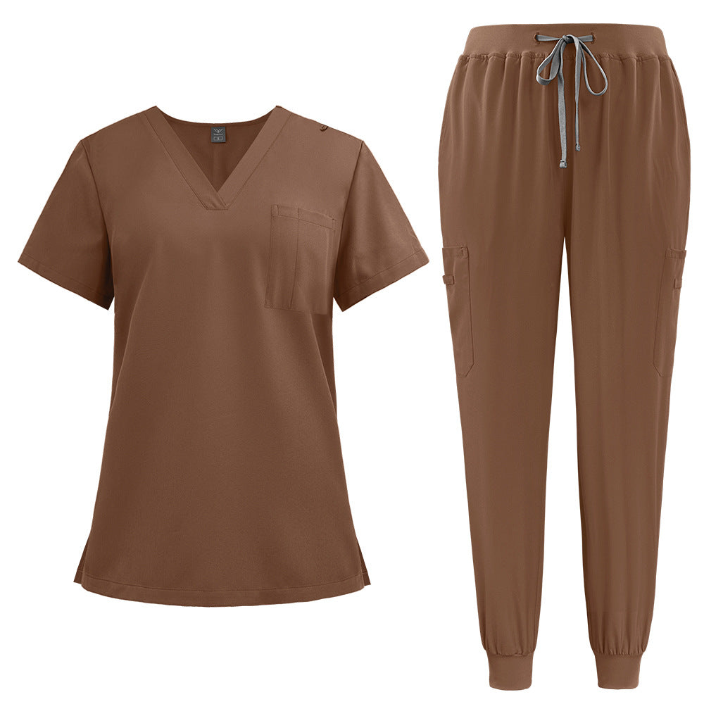 Men's Washing Split Frosted Jogging Oral Clinic Medical Uniform