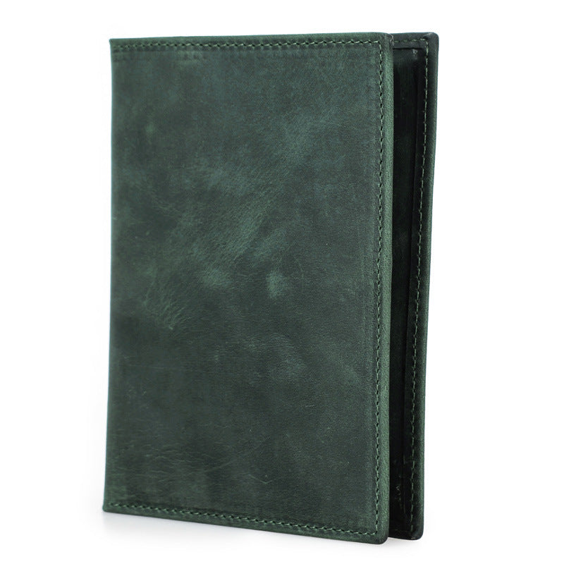 Angel Retro Crazy Horse Leather Swiping Men's Wallets
