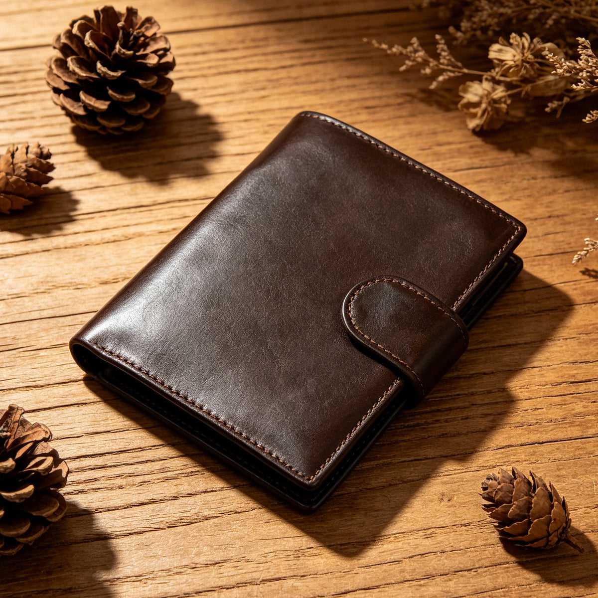 Comfortable Cool Men's Leather Retro Swiping Men's Wallet