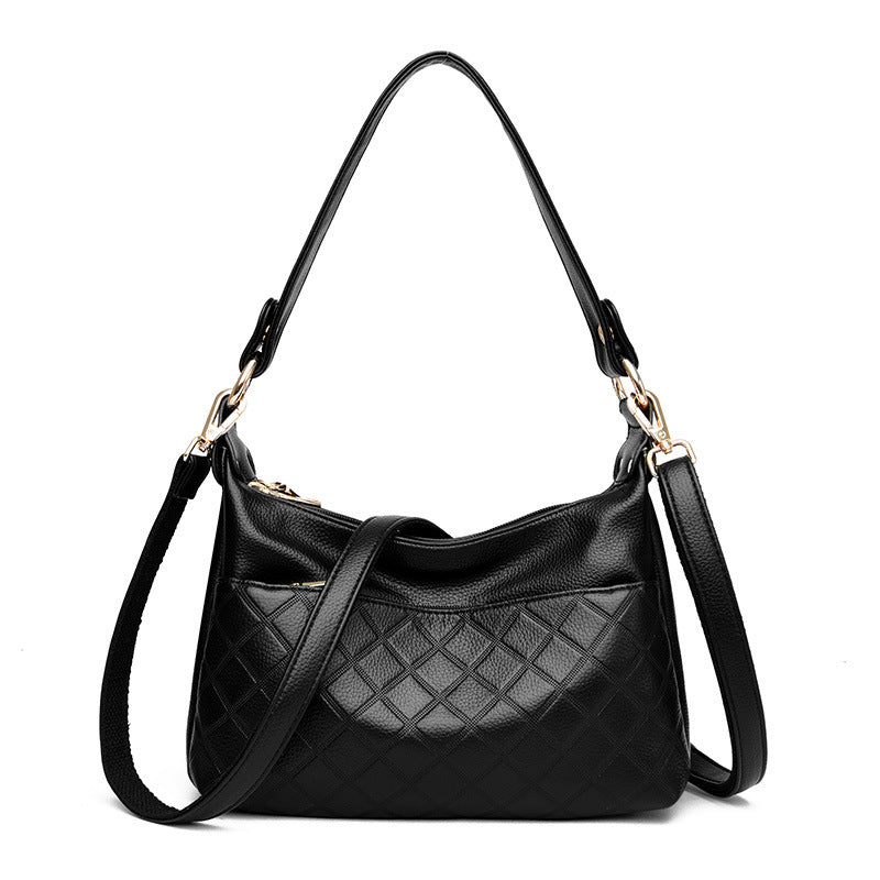 Women's Versatile Large Capacity Soft Leather Mother Crossbody Bags