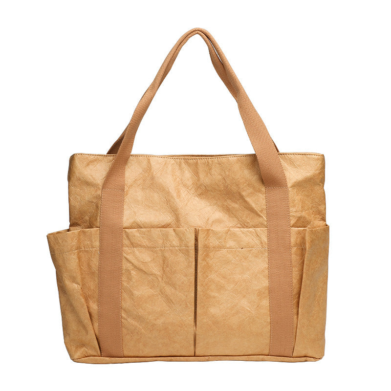 Women's Retro Vintage Washed Fashion Kraft Shoulder Bags
