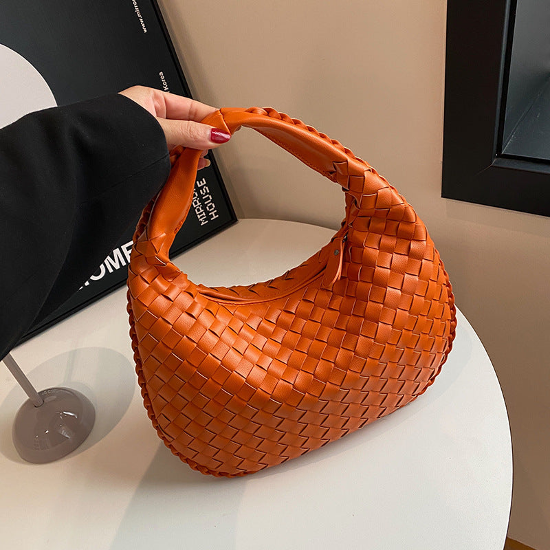 Women's Style High Sense Woven Elegant Underarm Bags
