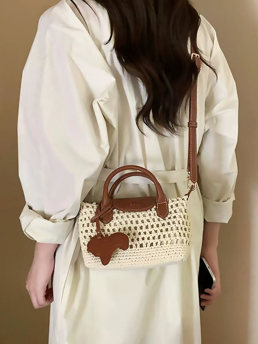Women's Weekend Summer Leisure Woven Portable Handbags