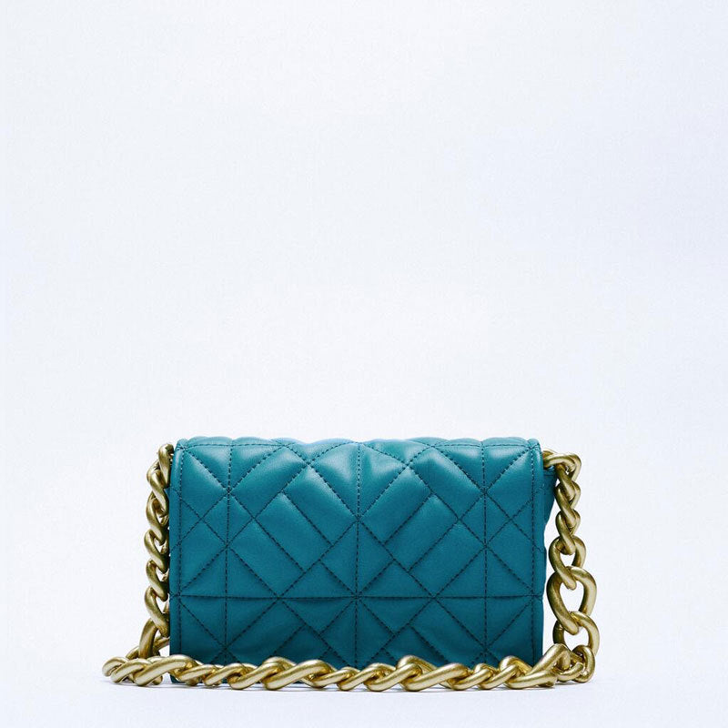 Women's Summer Fashion Trendy Thick Chain Quilted Shoulder Bags