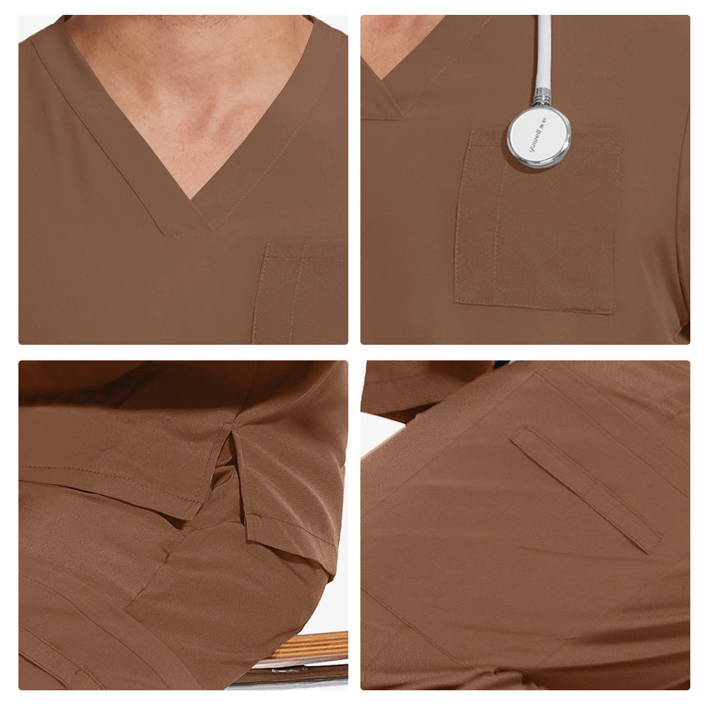 Doctors Nurses Frosted Thin Comfortable Breathable Uniform