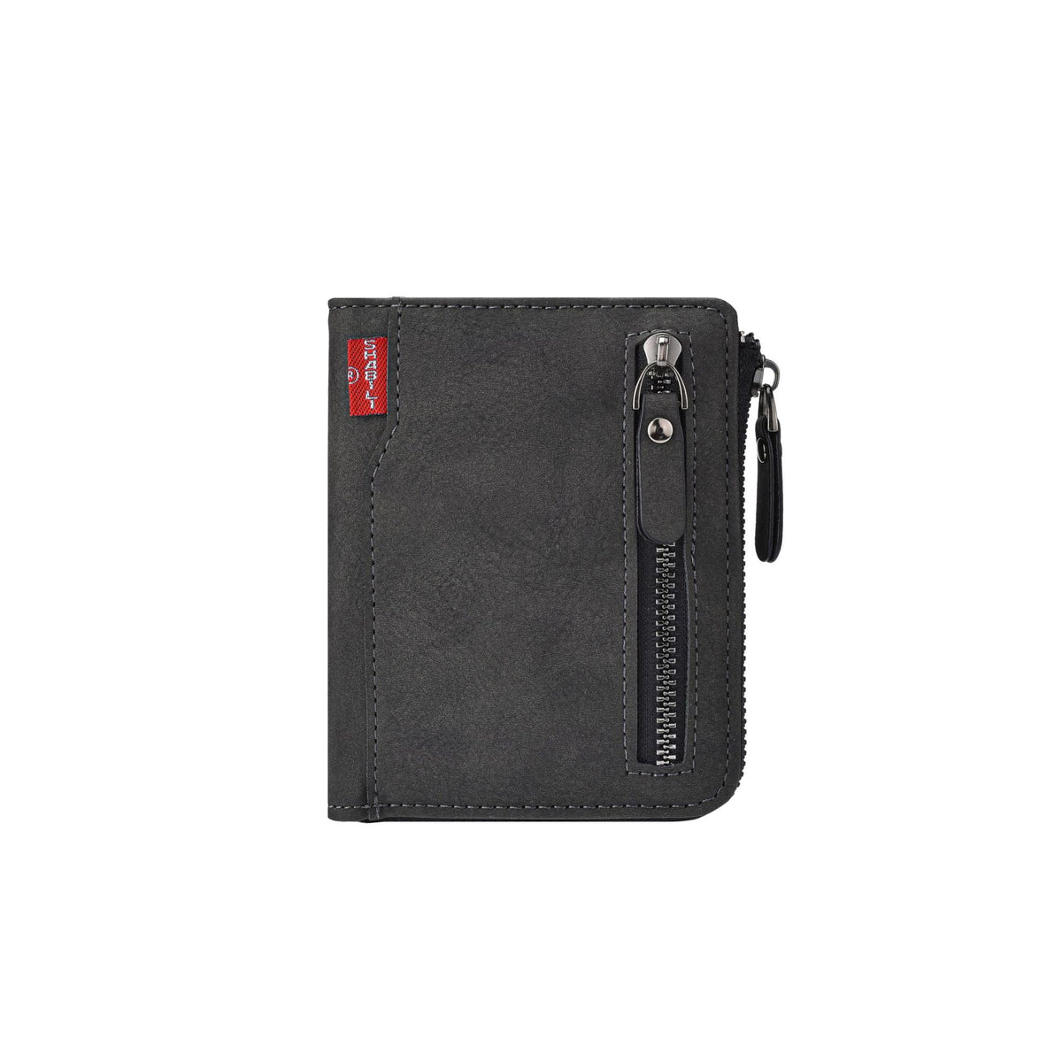 Men's Personality Zipper Multiple Slots Large Capacity Coin Purses
