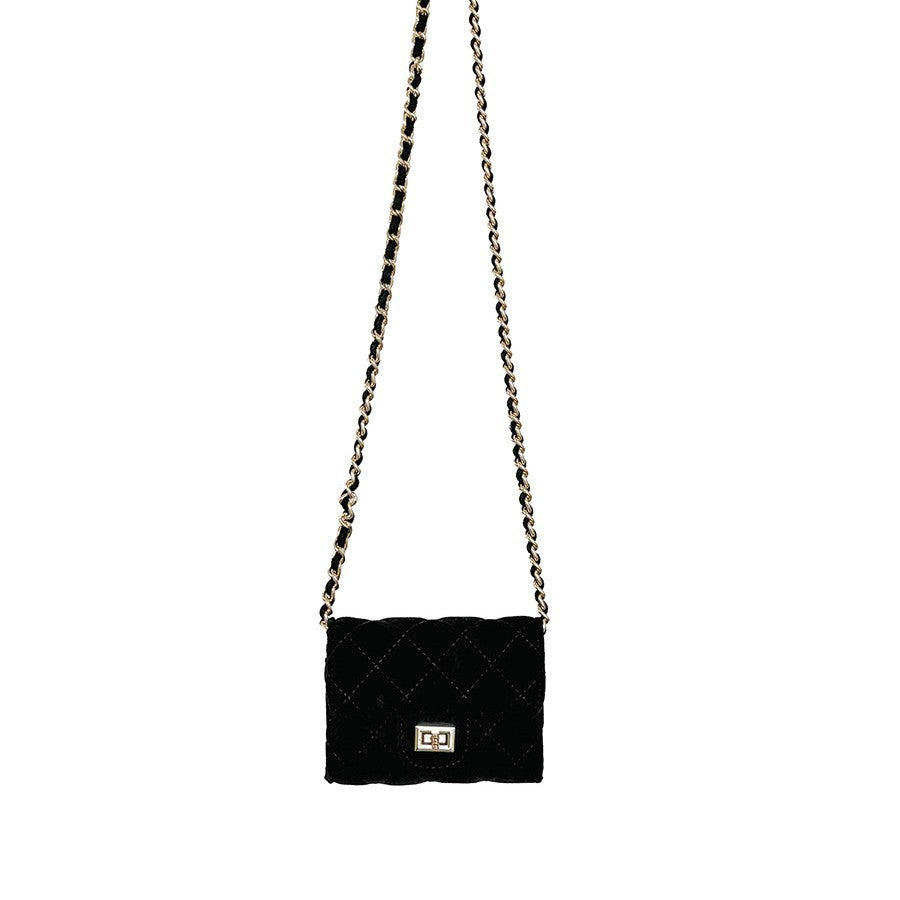 Women's Style Chain Suede Rhombus Retro Flip Crossbody Bags