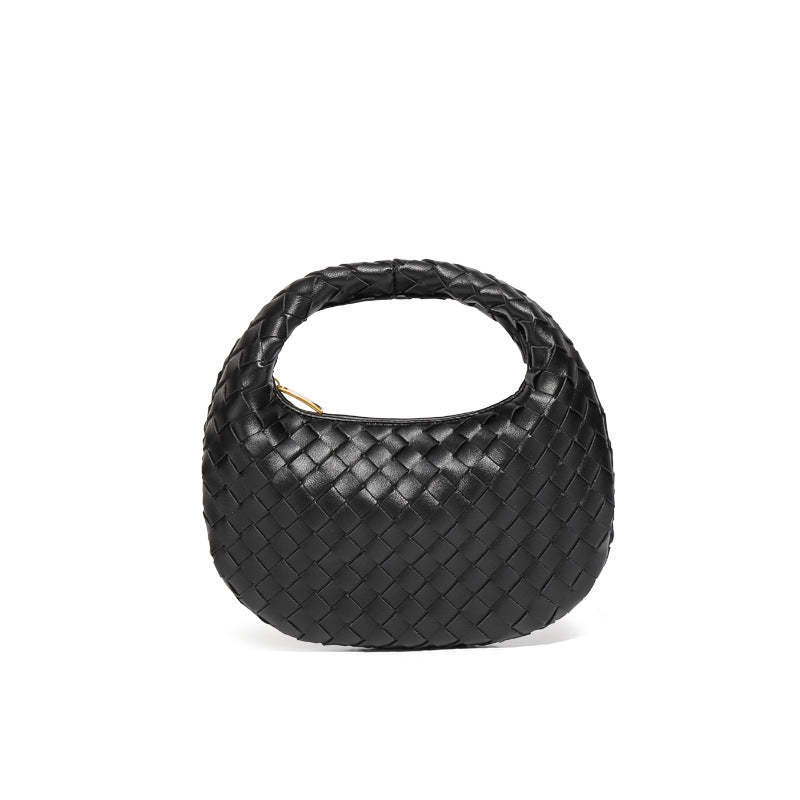 Women's Mini Cute Dumpling Macaron Woven Pouch Crossbody Bags