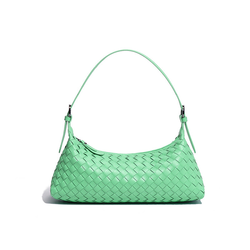 Women's Woven High-grade Fashionable Underarm Baguette Bags