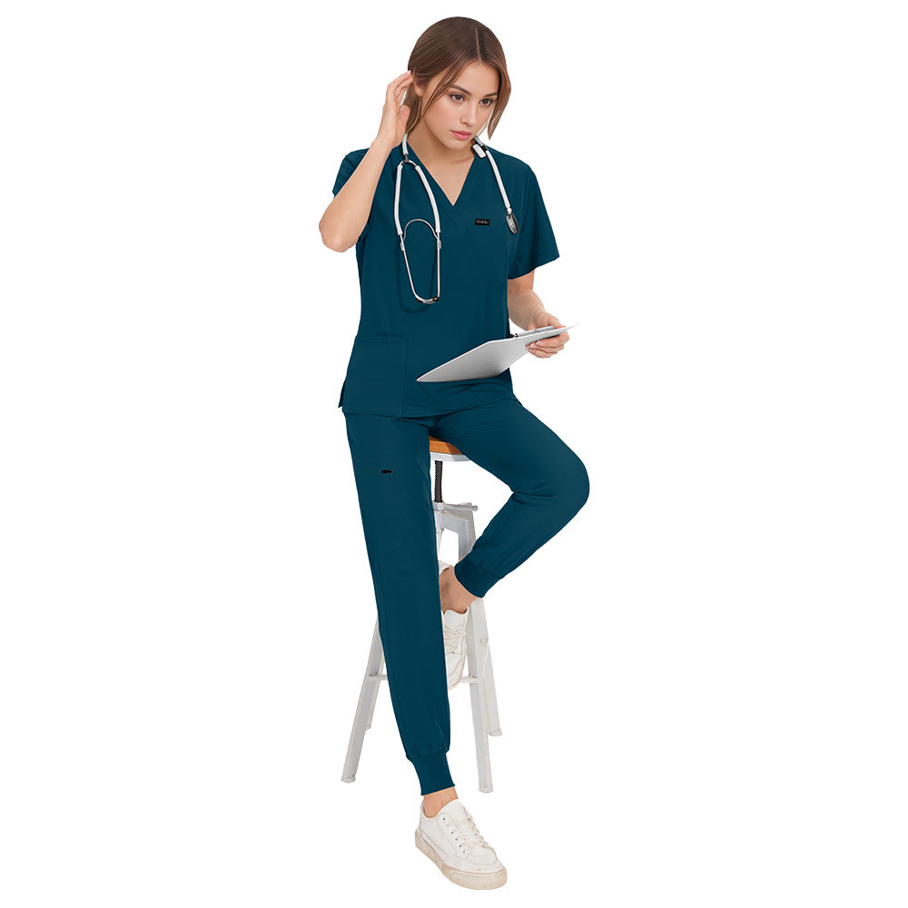 Women's & Men's & Hand Washing Beauty Salon Barber Shop Staff Operating Uniform