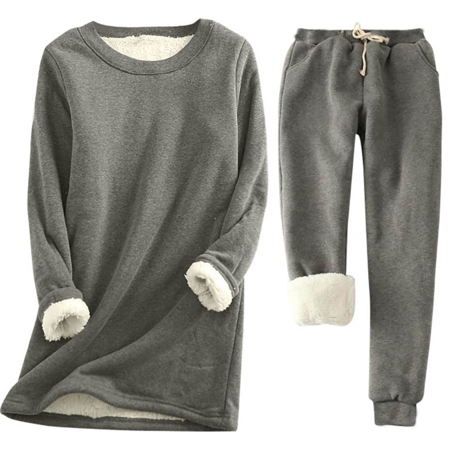 Women's Padded Bottoming Shirt Mid-length Thickened Fleece Plus Size