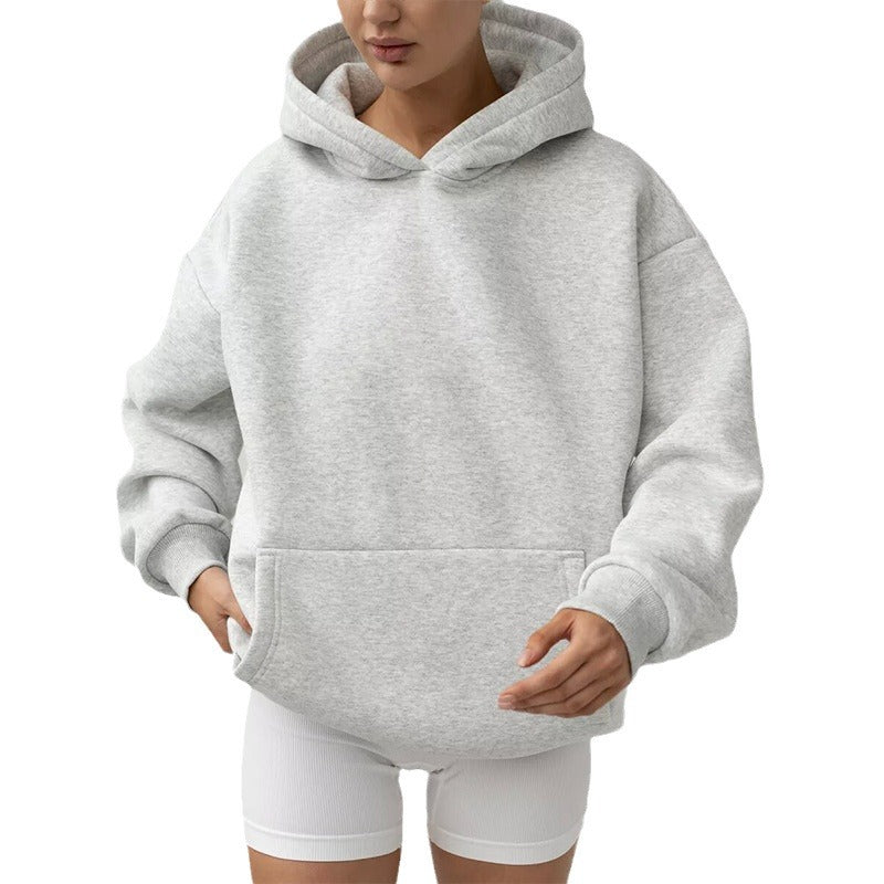 Women's Long-sleeved Hooded Pullover Loose Casual Sweaters