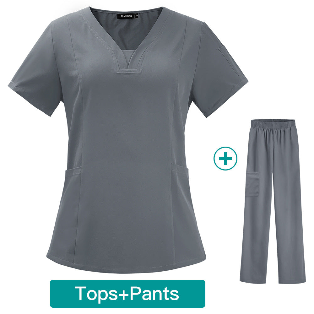 Gown Female Stomatologist Work Clothes Sleeve Male Hand Uniform