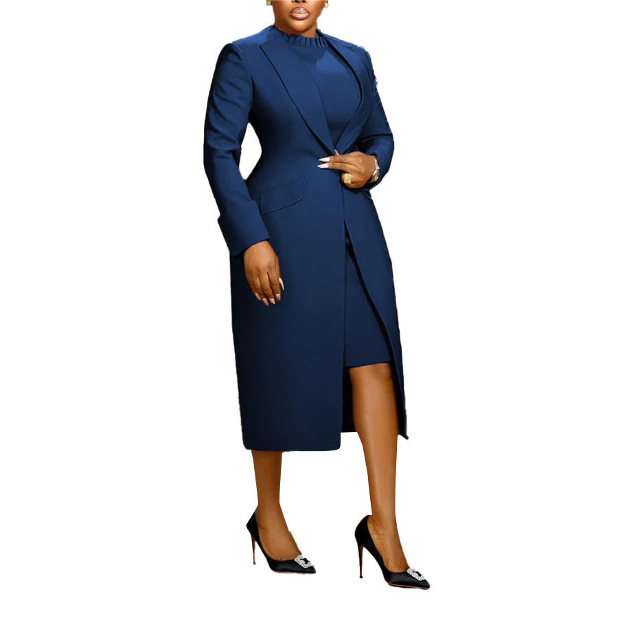 Lapel Waist Tight Back Slit Two-piece Suits